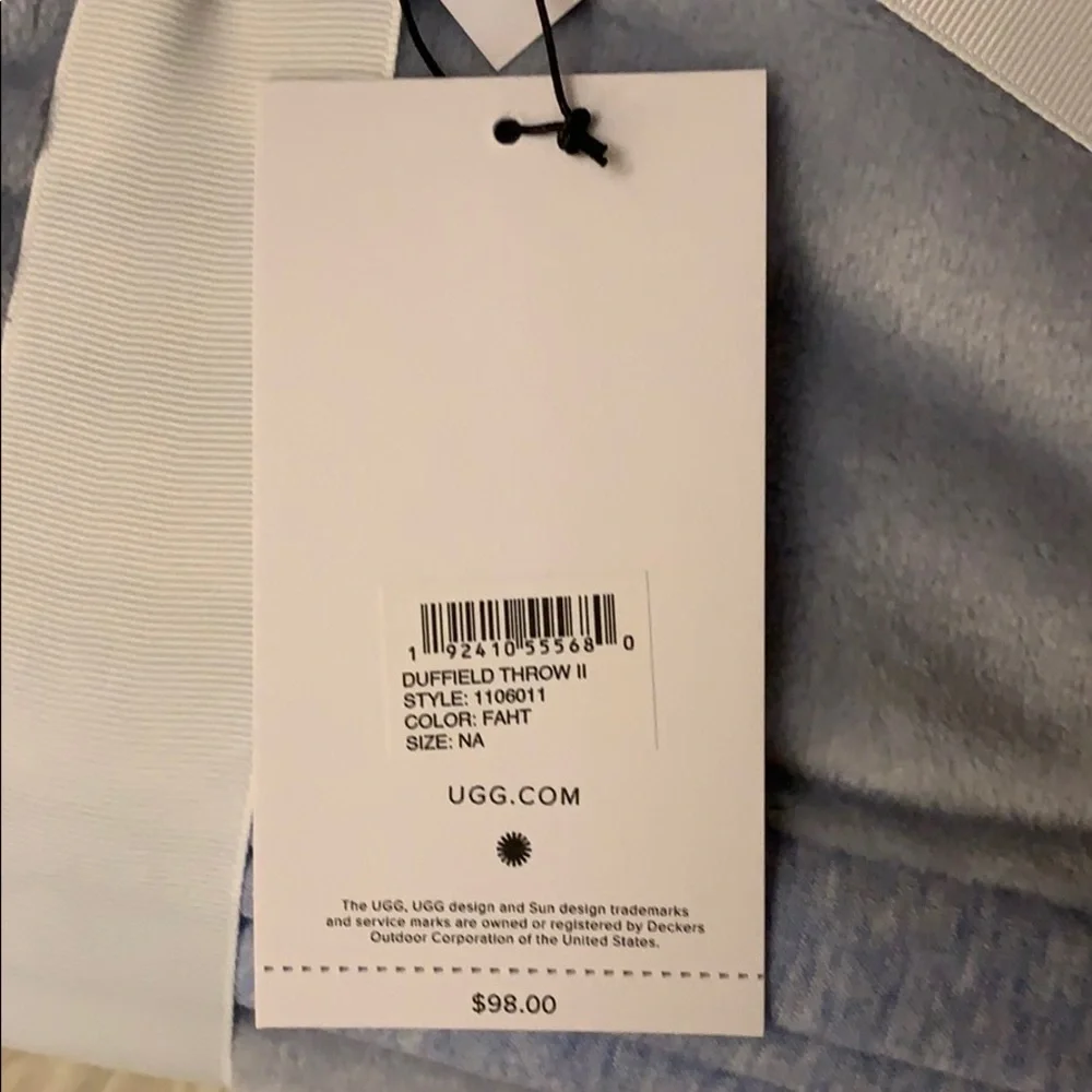 **HP**UGG Baby Blue Duffield Throw II